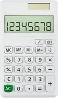 Basic Mini 4 Function Calculators,Calculator Small,Back to School First Day of School Supplies,Desk Calculator,White Solar Pocket Calculators for Students Home Office Middle
