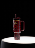 Halloween Gothic Themed 40oz Insulated Travel Tumbler with Lid & Straw