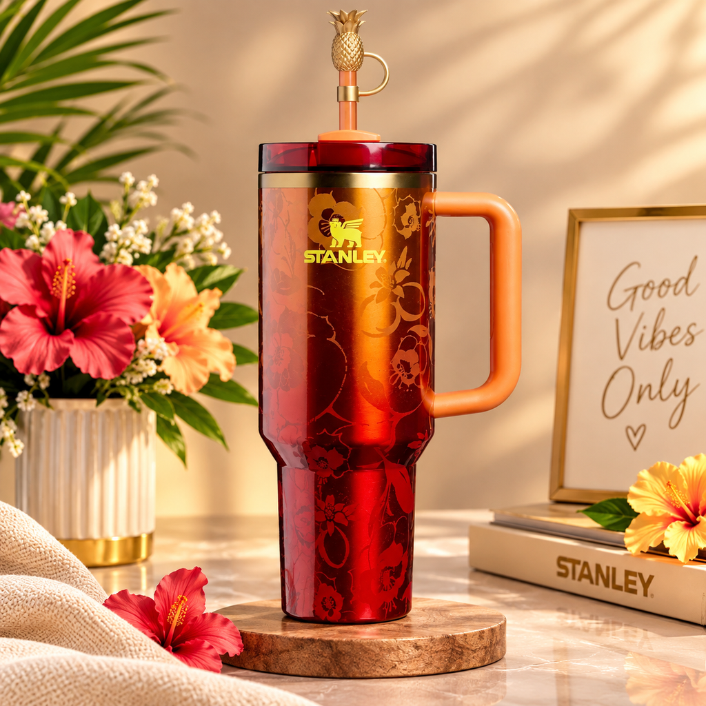 The Stanley 1913 x KAROL G 40 oz Quencher H2.O FlowState Tumbler