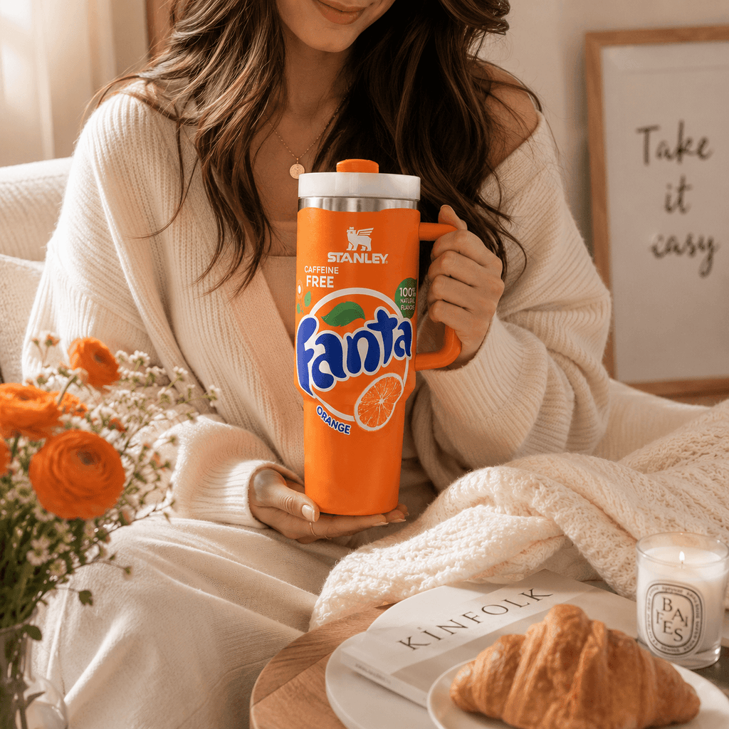 Stanley Fanta Orange 40oz Insulated Tumbler